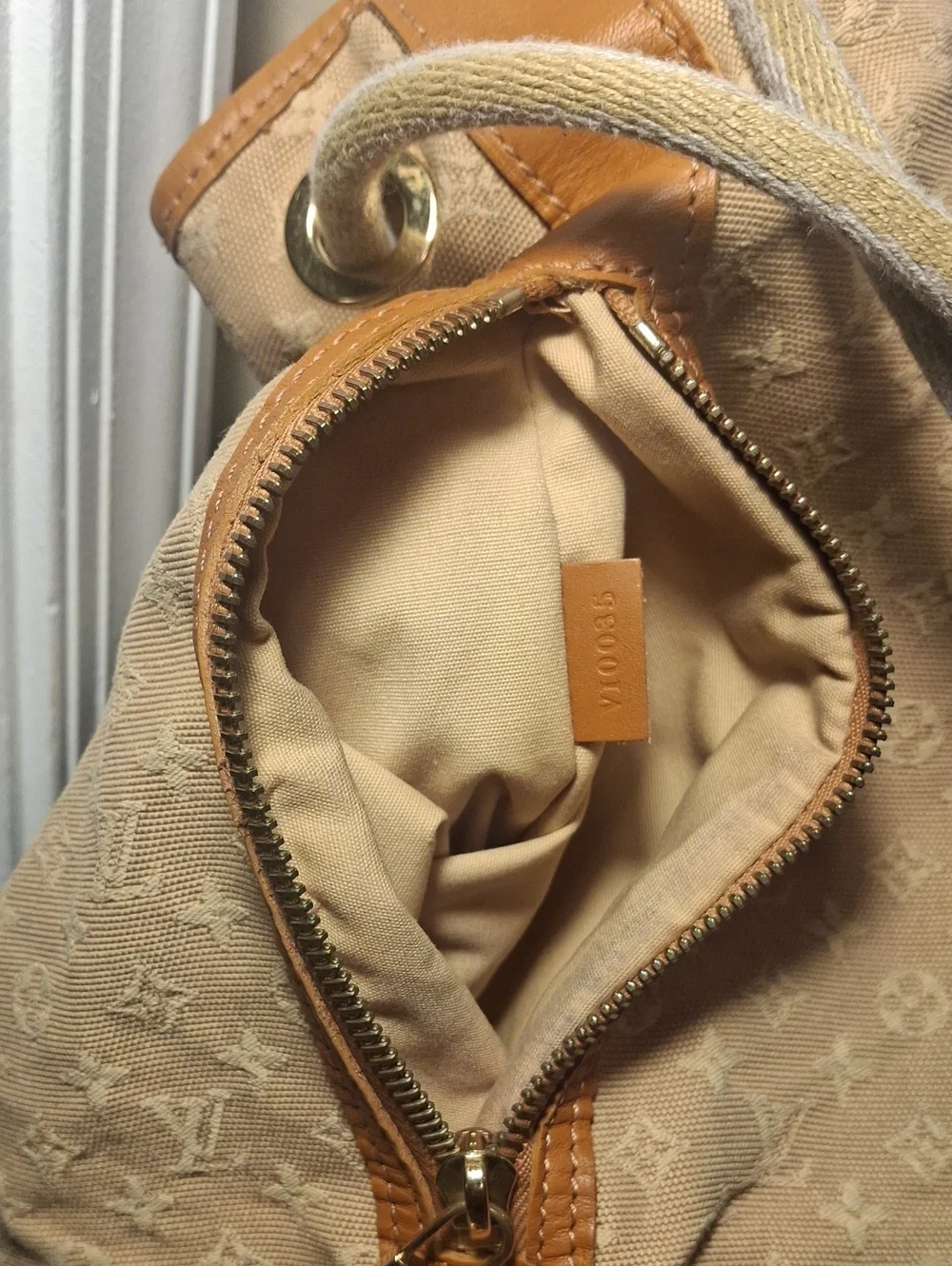 Louis Vuitton Beige Monogram Jacquard Drawstring Bucket Bag